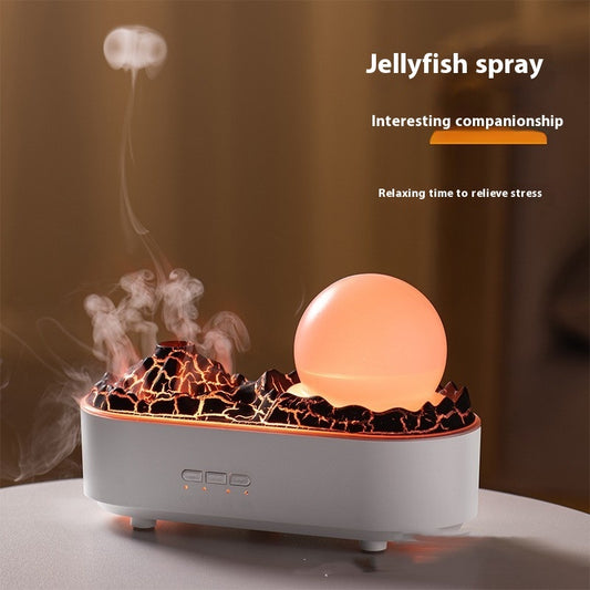 Volcano Glow™ Aromatherapy Diffuser – Realistic Flame LED, 360 ml - cosyaura