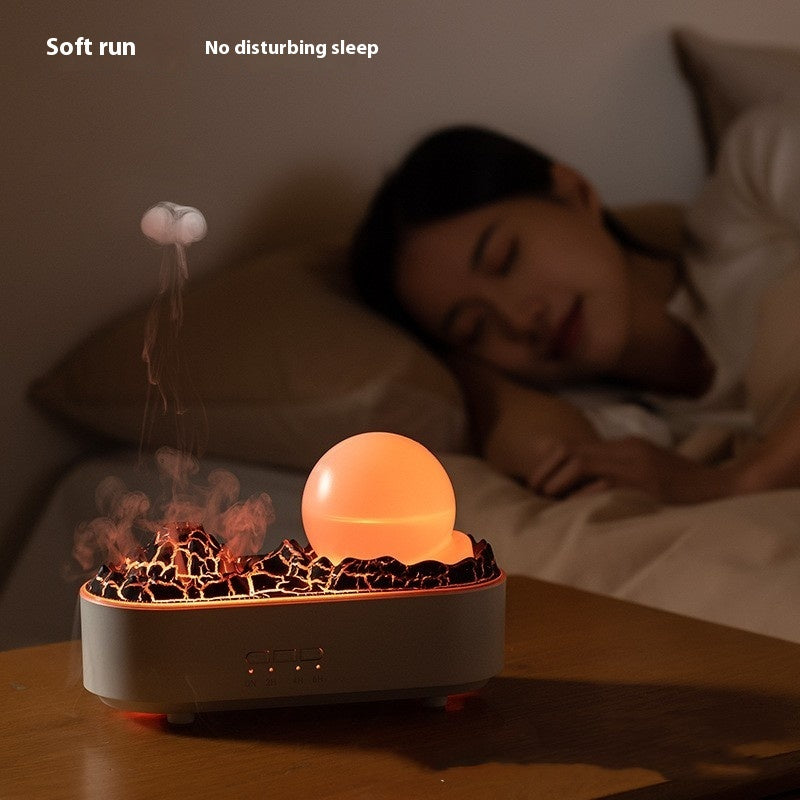 Volcano Glow™ Aromatherapy Diffuser – Realistic Flame LED, 360 ml - cosyaura