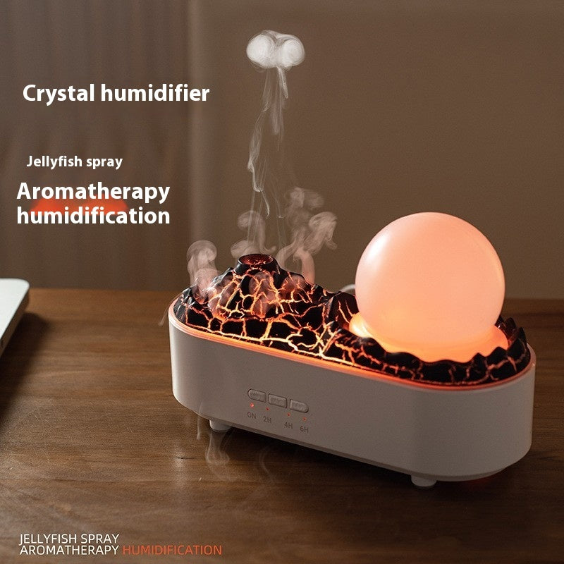 Volcano Glow™ Aromatherapy Diffuser – Realistic Flame LED, 360 ml - cosyaura